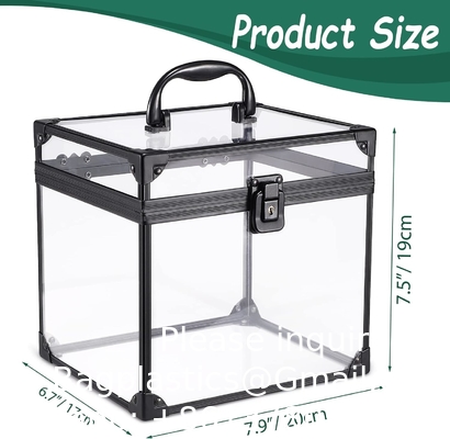 Boîte d'organisateur de cosmétiques et de produits de toilette portables, étui de train clair Fermetures et poignées Outils de maquillage de voyage Stockage Organisez