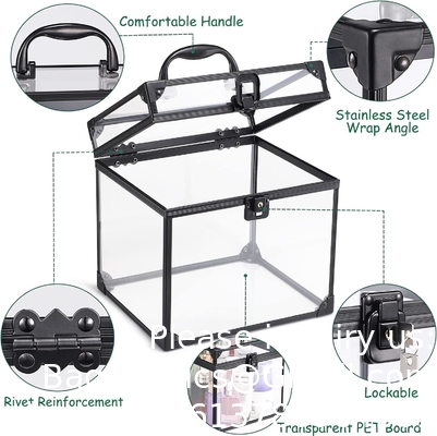 Boîte d'organisateur de cosmétiques et de produits de toilette portables, étui de train clair Fermetures et poignées Outils de maquillage de voyage Stockage Organisez