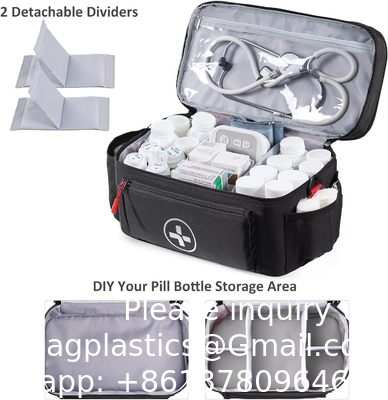 Sac médicinal de voyage organisateur de médicaments organisateur de stockage organisateur de bouteilles de pilules organisateur de stockage organisateur de médicaments