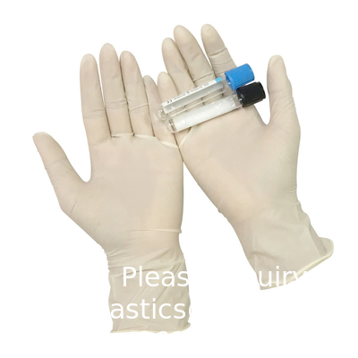 Gants en latex de couleur de peau Gants d'examen en poudre jetables pour usage domestique en salle blanche en gros