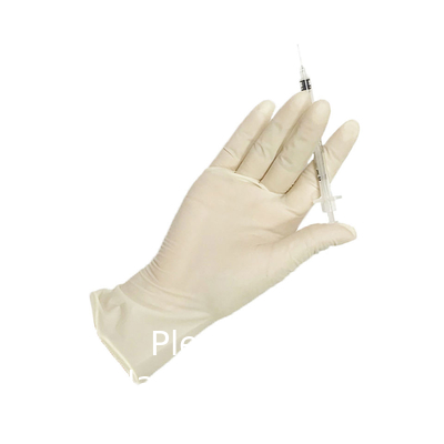 Gants en latex de couleur de peau Gants d'examen en poudre jetables pour usage domestique en salle blanche en gros
