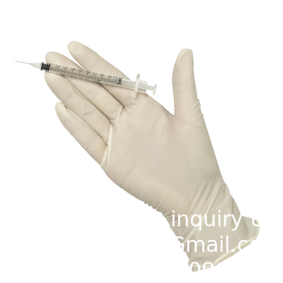 Gants en latex de couleur de peau Gants d'examen en poudre jetables pour usage domestique en salle blanche en gros