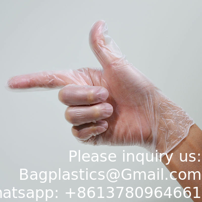 Gants d'examen en vinyle jetables en gros Gants de vinyle sans poudre pour les services alimentaires Gants en PVC pour le nettoyage