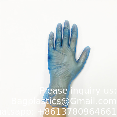 Gants d'examen en vinyle jetables en gros Gants de vinyle sans poudre pour les services alimentaires Gants en PVC pour le nettoyage