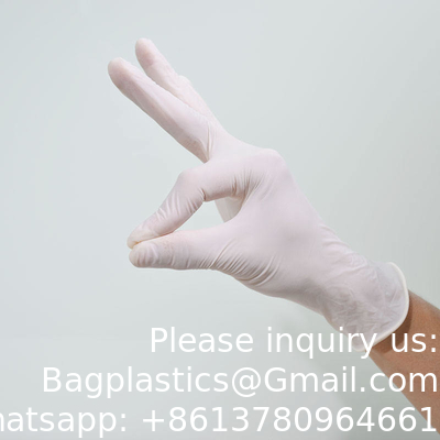 Gants sans poudre de taille moyenne 3,5 g 4,5 g 5,5 g 6,5 g Gants en latex en gros à usage unique Fabricants