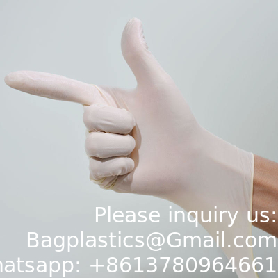 Gants sans poudre de taille moyenne 3,5 g 4,5 g 5,5 g 6,5 g Gants en latex en gros à usage unique Fabricants