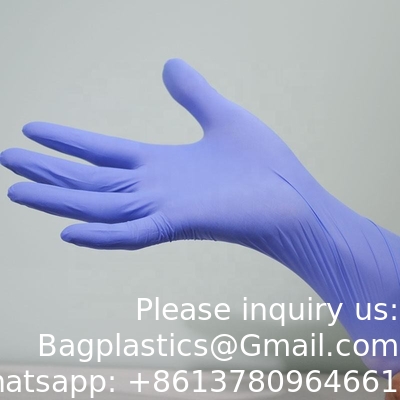 Gants à nitrile forts anti-coupe Gants à nitrile sans poudre à usage industriel jetable Gants à nitrile jetable