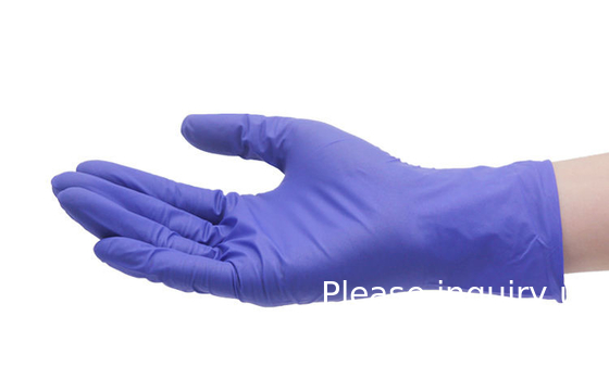 Gants à nitrile forts anti-coupe Gants à nitrile sans poudre à usage industriel jetable Gants à nitrile jetable