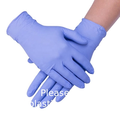 Gants à nitrile forts anti-coupe Gants à nitrile sans poudre à usage industriel jetable Gants à nitrile jetable