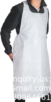 Produits jetables de poids lourd en plastique / tablier poly 46 pouces x 28 pouces - 2 Mil - Pour la cuisine et l'artisanat