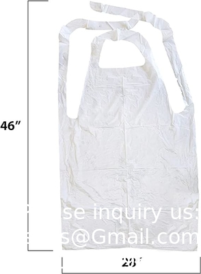 Produits jetables de poids lourd en plastique / tablier poly 46 pouces x 28 pouces - 2 Mil - Pour la cuisine et l'artisanat