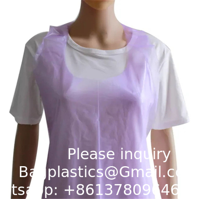 De prépuces en plastique blanc jetables, 46 pouces x 28 pouces Polyéthylène étanche pour la cuisine Peinture Arts et métiers