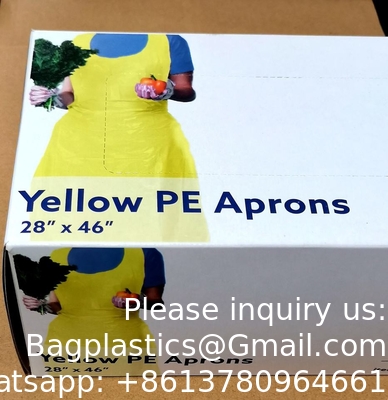 De prépuces en plastique blanc jetables, 46 pouces x 28 pouces Polyéthylène étanche pour la cuisine Peinture Arts et métiers
