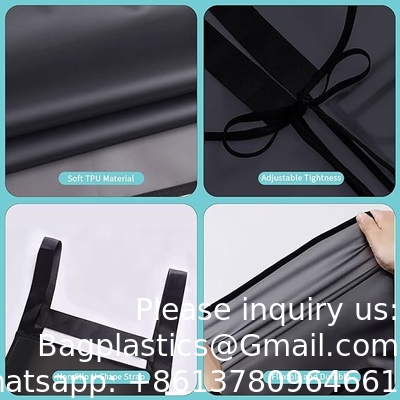 Tablier de boucher en TPU imperméable à l'huile de haute qualité avec sangle réglable Tablier de boucher unisexe pour pique-nique