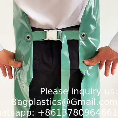 Tablier de boucher en TPU imperméable à l'huile de haute qualité avec sangle réglable Tablier de boucher unisexe pour pique-nique
