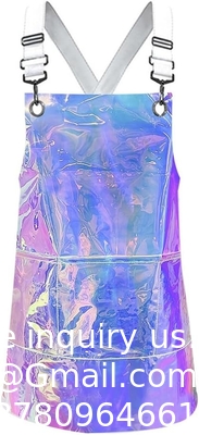 Tablier de coiffeur Tablier réglable à dos croisé avec 3 poches Tablier de travail de salon de coiffure pour coiffeur (22,8 W 25,5 L)