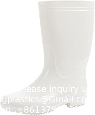 Bottes de travail en extérieur antidérapantes en caoutchouc talons hauts Standard Logo personnalisé étanche Hommes Femmes Bottes de pluie en PVC Bottes de pêcheur