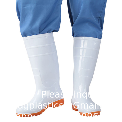 Bottes de travail en extérieur antidérapantes en caoutchouc talons hauts Standard Logo personnalisé étanche Hommes Femmes Bottes de pluie en PVC Bottes de pêcheur