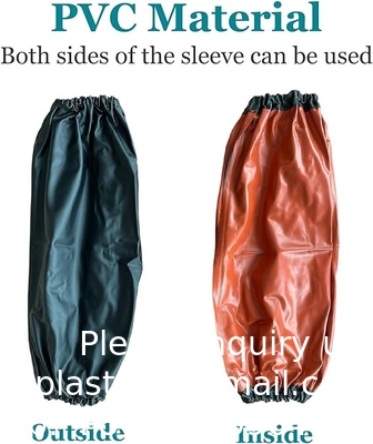 Couvertures à manches en PVC, protecteur à manches imperméables à l'eau, protecteur à manches imperméables à l'huile, couvertures à manches avec manches élastiques