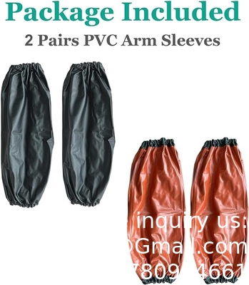 Couvertures à manches en PVC, protecteur à manches imperméables à l'eau, protecteur à manches imperméables à l'huile, couvertures à manches avec manches élastiques