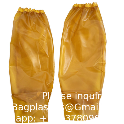 Couvertures à manches en PVC, protecteur à manches imperméables à l'eau, protecteur à manches imperméables à l'huile, couvertures à manches avec manches élastiques