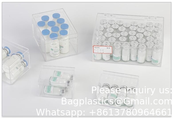 Boîte acrylique à l' épreuve de la lumière Boîte d' injection Boîte d' emballage de médicaments Boîte de poudre Boîte de premiers soins Mannitol Boîte de protection lumineuse