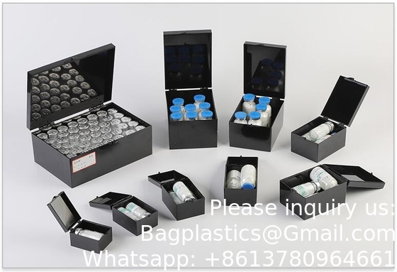 Boîte acrylique à l' épreuve de la lumière Boîte d' injection Boîte d' emballage de médicaments Boîte de poudre Boîte de premiers soins Mannitol Boîte de protection lumineuse
