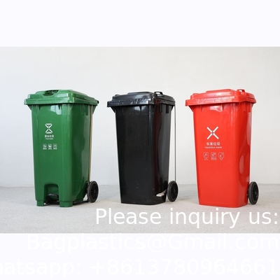 Réservoirs de déchets pour hôpitaux poubelles à roulettes pour produits biologiques Produits en plastique Hdpe Contenants de déchets dangereux poubelles pour produits biologiques