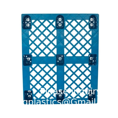 1200*1000 Pallets industriels à trois patins Euro HDPE grand empilable à quatre voies personnaliser palettes en plastique