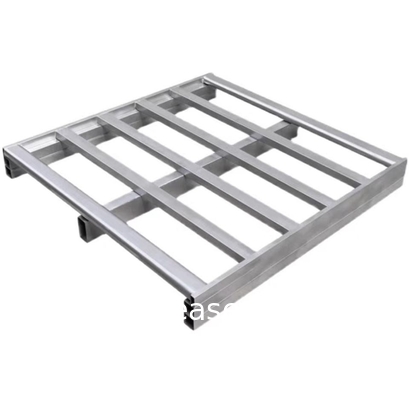 Palette d'acier finie galvanisée, capacité statique uniforme de plancher 8000 lb, capacité dynamique uniforme de fourchette 4000 lb