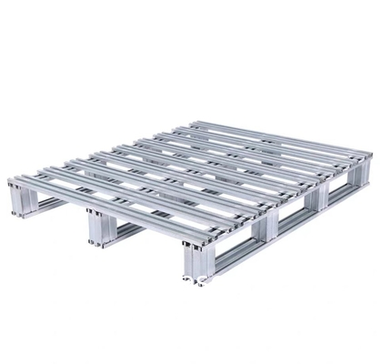 Palette d'acier finie galvanisée, capacité statique uniforme de plancher 8000 lb, capacité dynamique uniforme de fourchette 4000 lb
