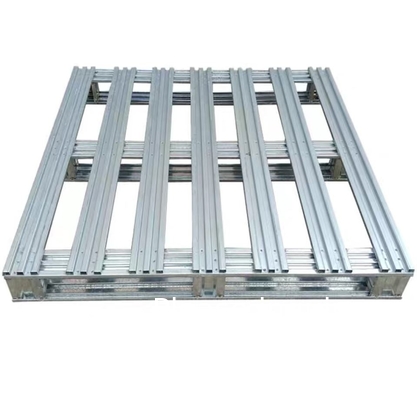 Palette d'acier finie galvanisée, capacité statique uniforme de plancher 8000 lb, capacité dynamique uniforme de fourchette 4000 lb