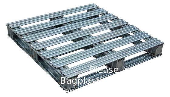 Palette d'acier finie galvanisée, capacité statique uniforme de plancher 8000 lb, capacité dynamique uniforme de fourchette 4000 lb