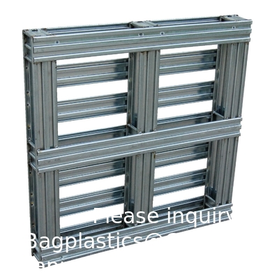 Palette d'acier finie galvanisée, capacité statique uniforme de plancher 8000 lb, capacité dynamique uniforme de fourchette 4000 lb