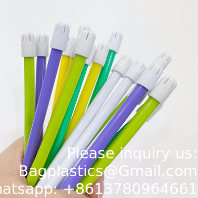Vente en gros de conseils d'aspiration colorés et clairs Aspirateur tube éjecteurs de salive dentaire jetables pliables