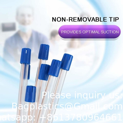 Éjecteurs de salive de haute qualité Évacuation colorée transparente Conseils de suction chirurgicale Éjecteur de salive dentaire jetable