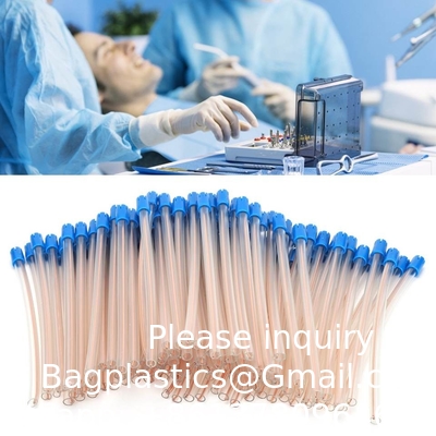Éjecteurs de salive de haute qualité Évacuation colorée transparente Conseils de suction chirurgicale Éjecteur de salive dentaire jetable