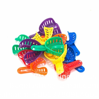 Plateau d'impression d'implants Pédopédie adultes Abdominaux adultes Dents orthodontiques Plateau dentaire Plateaux d'impression en plastique colorés