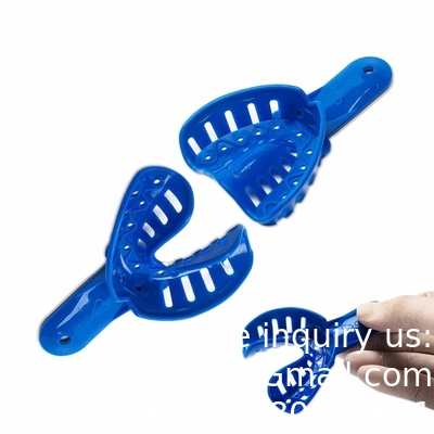 Plateau d'impression d'implants Pédopédie adultes Abdominaux adultes Dents orthodontiques Plateau dentaire Plateaux d'impression en plastique colorés
