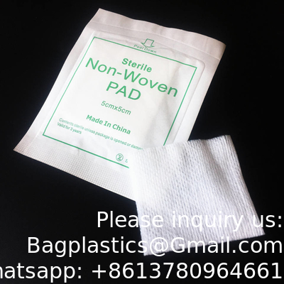 Fabricant Prix bon marché Compresse médicale à usage unique Alcool Préparation de plaie Pad non tissé Gauze Pads stériles