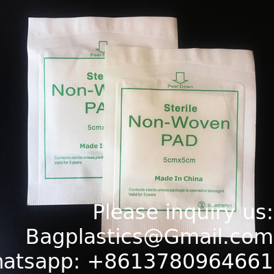 Fabricant Prix bon marché Compresse médicale à usage unique Alcool Préparation de plaie Pad non tissé Gauze Pads stériles