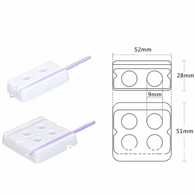 Matériaux dentaires puits de mélange 2/4 puits plateaux de mélange jetables en plastique écologique puits de mélange dentaire