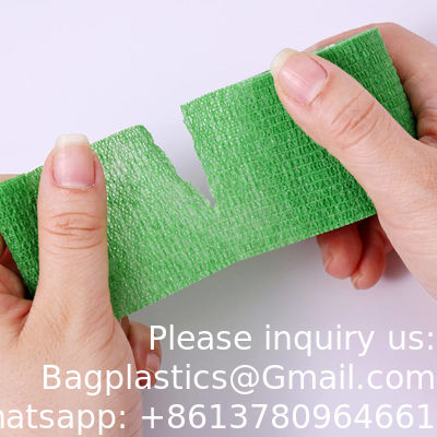 Kinésiologie Élastique Crêpe Athlétique Sport Ruban adhésif désinfection Couleur de peau Bandage pour animaux de compagnie Bandage auto-adhésif cohérent