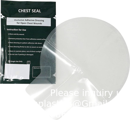 OEM en gros trousse de premiers secours pansement de blessure d'urgence pour ouvrir la plaie thoracique Hydrocolloïde pansement bandage
