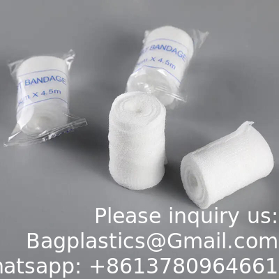 Les premiers secours Bandage de haute qualité épaisse gaze chirurgicale stérile cohésive crêpe élastique gaze médicale rouleau