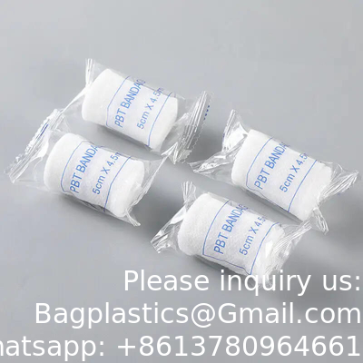 Les premiers secours Bandage de haute qualité épaisse gaze chirurgicale stérile cohésive crêpe élastique gaze médicale rouleau