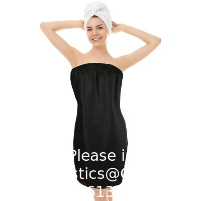 Robe de massage en PP, robe de bain jetable, robe de bain sans bretelles pour le sauna de beauté.