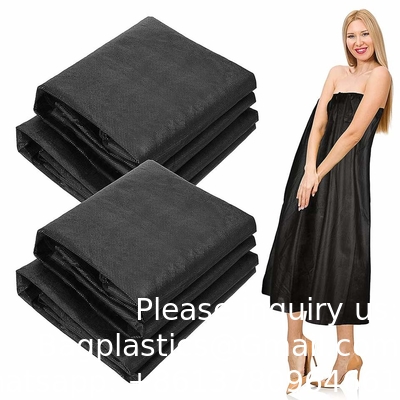 Robe de massage en PP, robe de bain jetable, robe de bain sans bretelles pour le sauna de beauté.