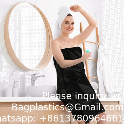 Robe de massage en PP, robe de bain jetable, robe de bain sans bretelles pour le sauna de beauté.