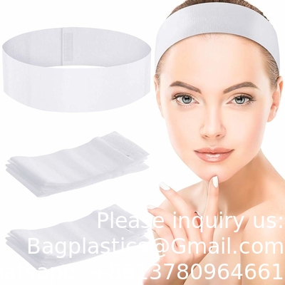 Bandelettes élastiques à usage unique pour le spa, étirement, bandeau facial non tissé pour femmes, bandeau de soins de la peau douce, bandeau de coiffure avec confort